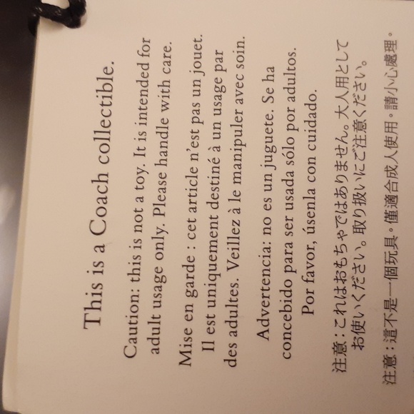 COACH PURSE CHARM KEYCHAIN HOLDER NWT - Picture 10 of 10